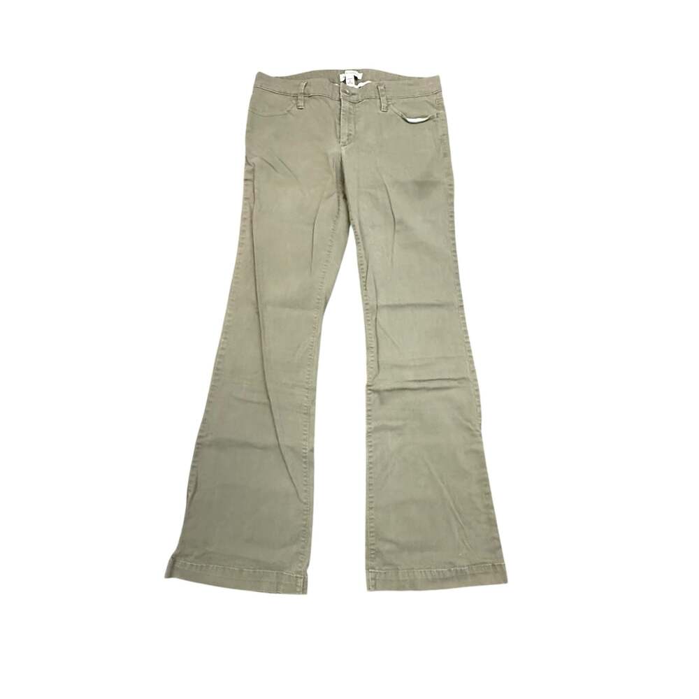 Banana Republic Stretch Flare Leg Pants Olive Green Size 8